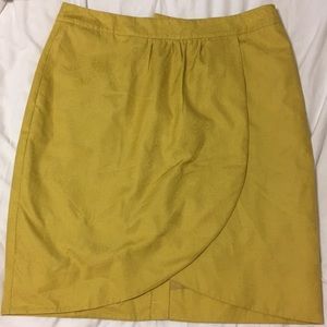 NWT Anthropologie yellow/gold skirt
